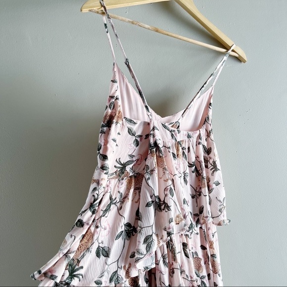 NWT Minkpink • Wild Leopard‎ Ruffle Midi Dress in Pink, Size Small - Picture 12 of 16